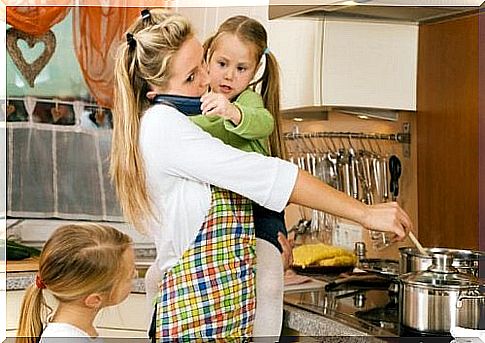 Mothers don't have a vacation, they're in the kitchen