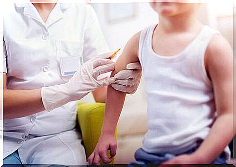 Anti-vaccination movement - boy is vaccinated